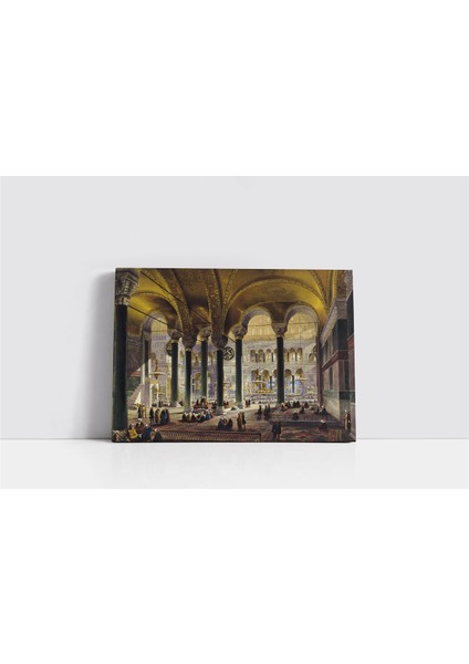 Osmanlı Imparatorluğu Zamanı Ayasofya Camii Kanvas Tablo fiyatları