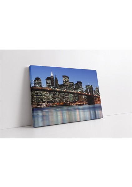 New York Gece Kanvas Tablo