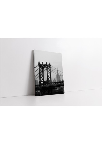 Siyah Beyaz Manhattan Kanvas Tablo