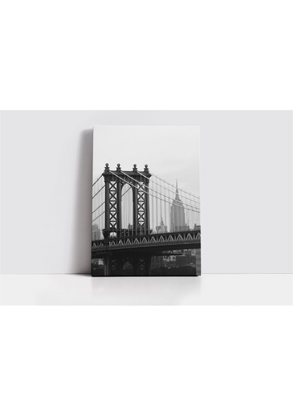Siyah Beyaz Manhattan Kanvas Tablo fiyatları