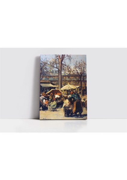 Sokak Berberleri Fausto Zonaro Kanvas Tablo fiyatları