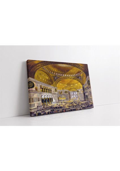 Osmanlı Imparatorluğu Zamanı Ayasofya Camii Kanvas Tablo