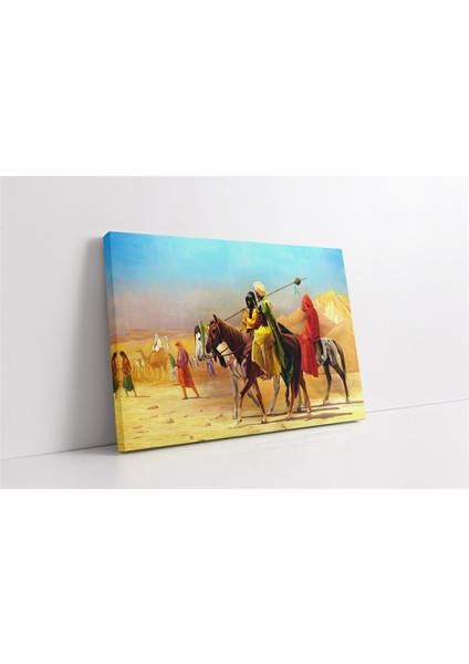 Çölü Geçen Araplar Kanvas Tablo