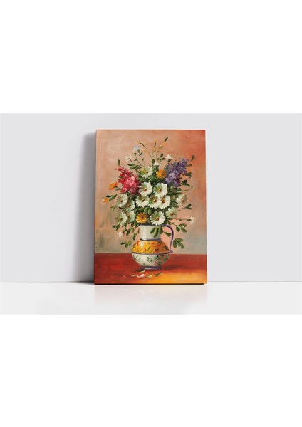 Vazoda Çiçekler Kanvas Tablo fiyatları