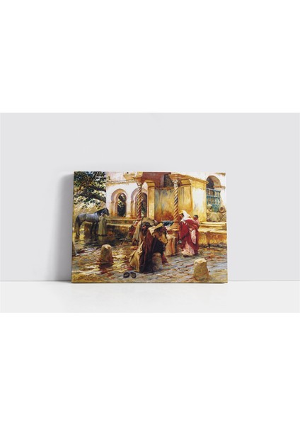 Camii Avlusu Insanlar Kanvas Tablo fiyatları