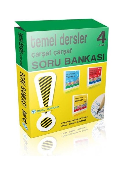 4. Sınıf Çarşaf Çarşaf Tüm Dersler Soru Bankası Seti