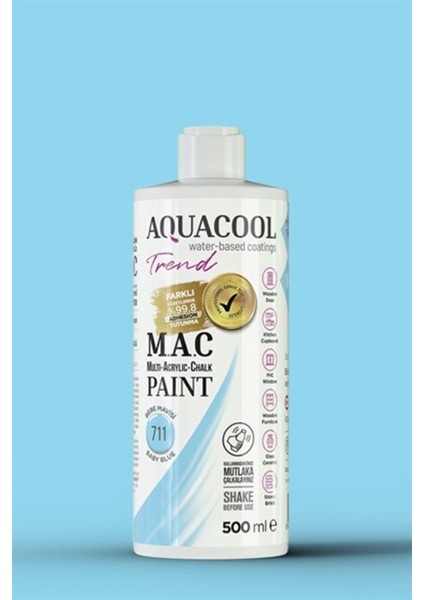 Mac Boya 711 Bebe Mavisi 500ML