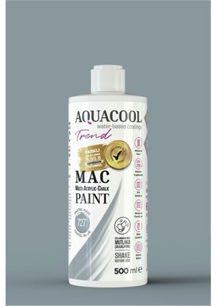 Mac Boya 727 Pastel Mavi 500ML