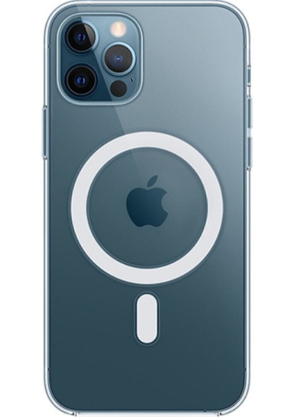 Şeffaf Apple iPhone 12/12 Pro Magsafe Kablosuz Şarj Uyumlu Köşe Korumalı Kılıf