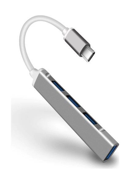 809-CC Macbook Uyumlu Type-C to 4* USB 3.0 Splitter 5 Gbps Çevirici Hub Adaptör