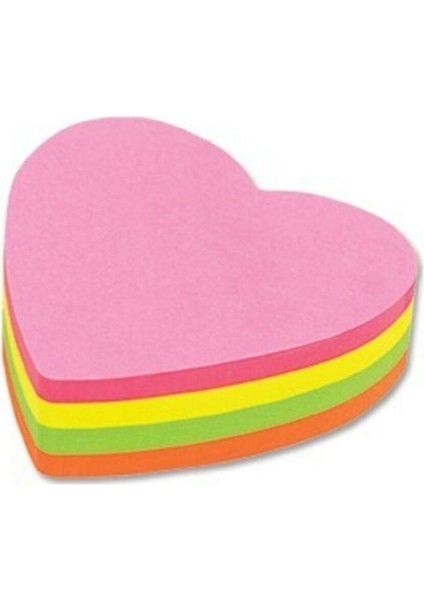 Noki Memo Kalp Şekilli 5 Renk 80 Sayfa