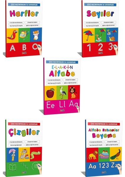Çizgi Alıştırmaları Ile Alfabe Kavram Seti