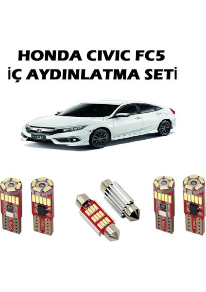 Honda Fc5 Iç Aydınlatma Beyaz Ampul Seti (Canbus)