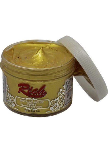 Rich Metalik Rölyef Pasta 150 Cc. Altın