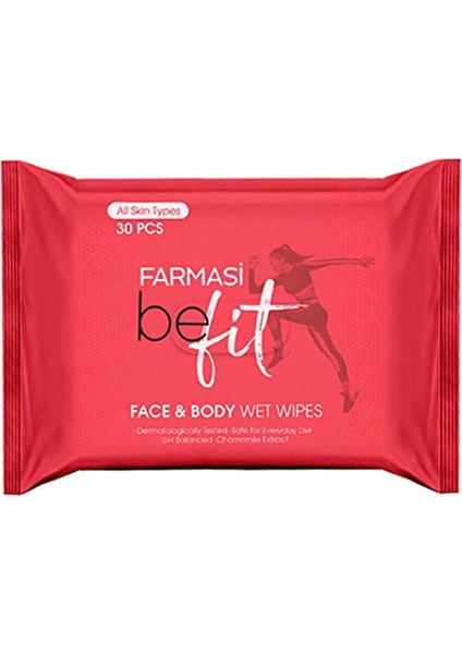 Farmasi-Farmasi Be Fit Yüz Ve Vücut Için Islak Mendil 30 Ad.