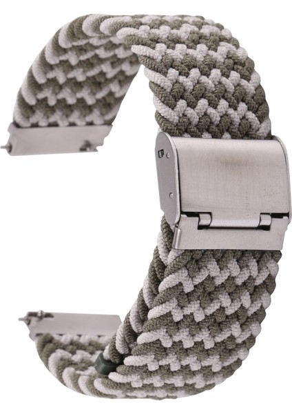 Galaxy Watch 4 20MM Için Naylon Örgülü Metal Toka Kayışı (Yurt Dışından)