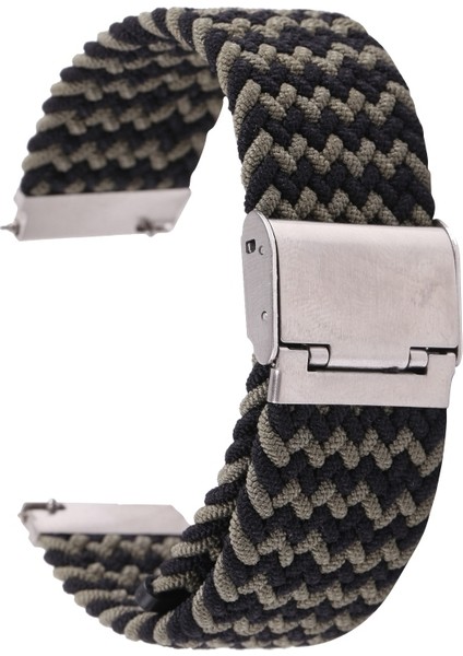 Galaxy Watch 4 20MM Için Naylon Örgülü Metal Toka Kayışı (Yurt Dışından)
