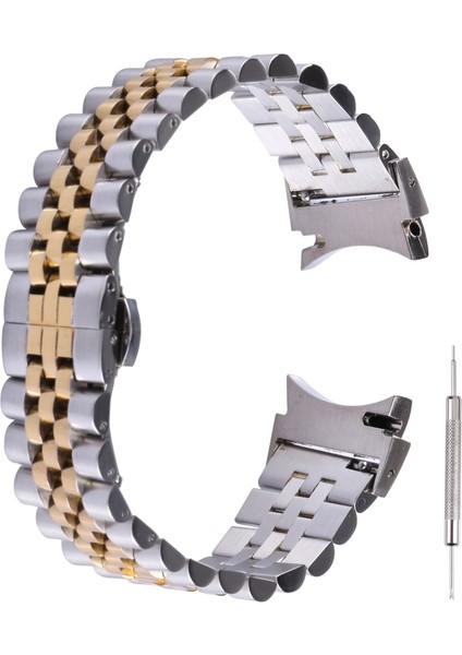 Samsung Galaxy Watch4 Için Paslanmaz Çelik Kayış 40MM / 44MM (Yurt Dışından)