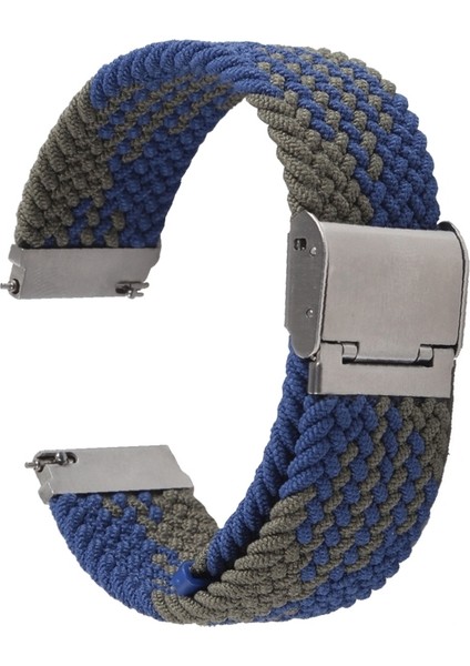 Galaxy Watch 4 20MM Için Naylon Örgülü Metal Toka Kayışı (Yurt Dışından)