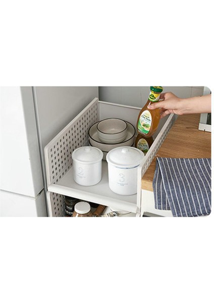 Çok Fonksiyonlu Dolap Düzenleme Rafı - Beyaz (Yurt Dışından) fırsatları