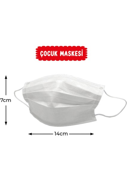 Beyaz Cerrahi Çocuk Maske 50 Adet fiyatları