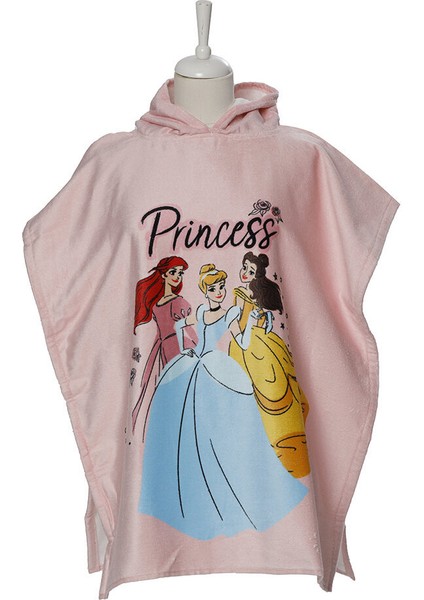 Princess Rose Disney Lisanslı Kadife Çocuk Panço 4/9 Yaş