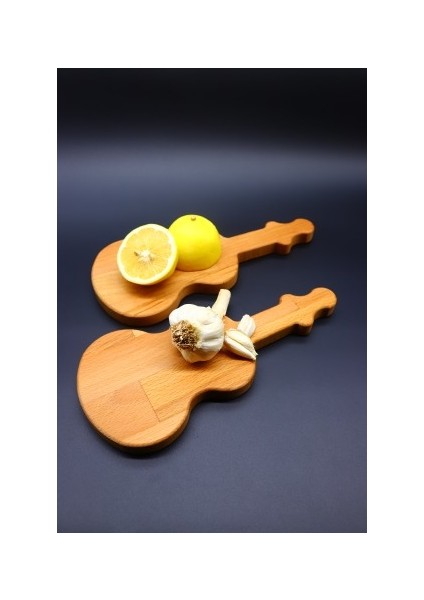 İkili Gitar Küçük Kesme Tahtası