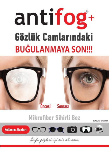 Antifog Mikrofiber Gözlük Bezi