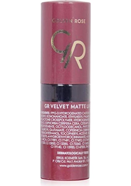 Velvet Matte Lipstick No:16 1 PaketRuj