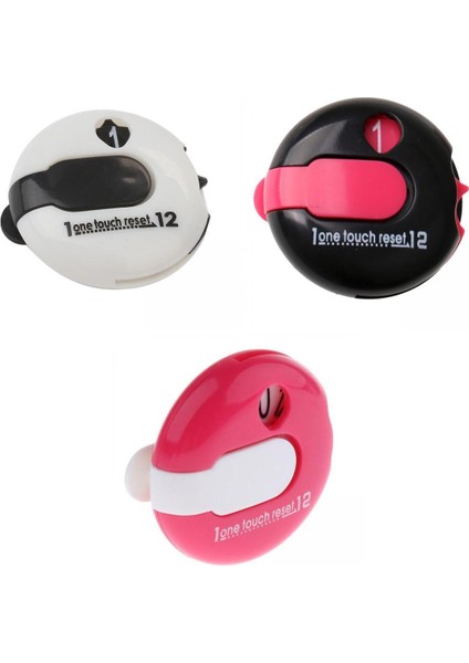 3 Adet Mini Golf Strok Sayacı 3 cm Skor Sayma Aracı 12 Çekim Skorlandırıcı