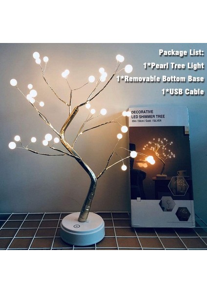 36 Inci ile Masa Bonsai Ağacı Işık LED Dıy Yapay Işık (Yurt Dışından) modelleri