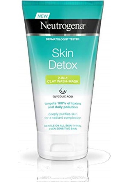 Neutrogrena Skin Detox Arındırıcı Kil Maskesi, 150 ml