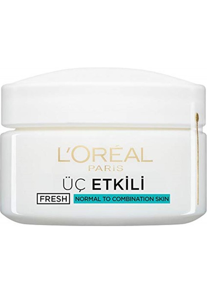 Loreal Paris L'oréal Paris 3 Etkili Ferahlık Günlük Bakım Kremi Normal Ve Karma Ciltler 50 ml, 50 ml