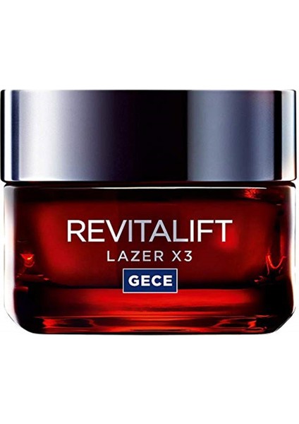 L'Oréal Paris Loreal Paris L'oréal Paris Revitalift Lazer X3 Yoğun  Gece Bakım Kremi, 50 ml