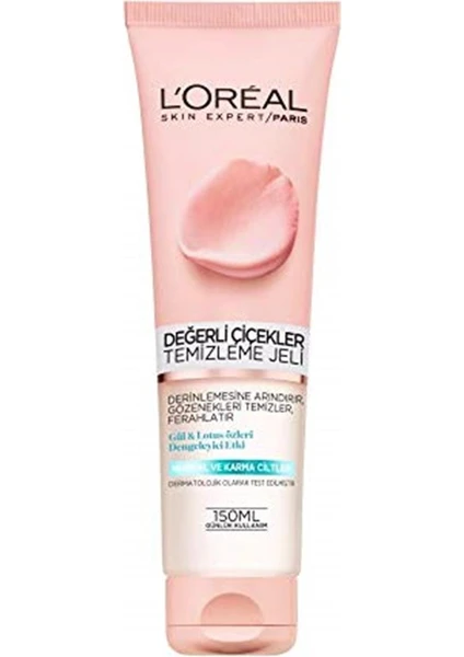 L'Oréal Paris Loreal Paris L'oréal Paris Değerli Çiçekler Temizleme Jeli Normal Ve Karma Ciltler, 150 ml