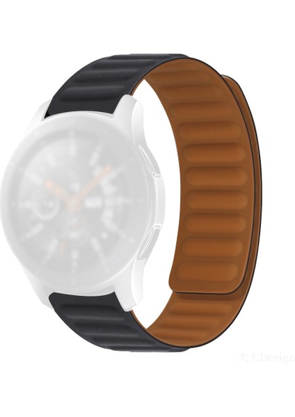 Puluz Samsung Galaxy Gear S3 Için Silikon Manyetik Kayış Siyah (Yurt Dışından)