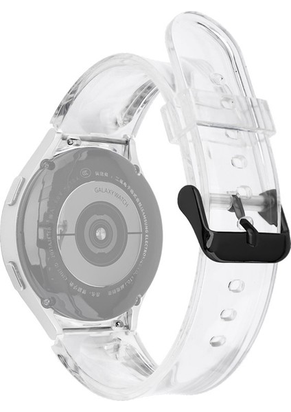 Puluz Samsung Galaxy Watch4 Tpu Kayış Için, Stil: Siyah Toka Şeffaf (Yurt Dışından)