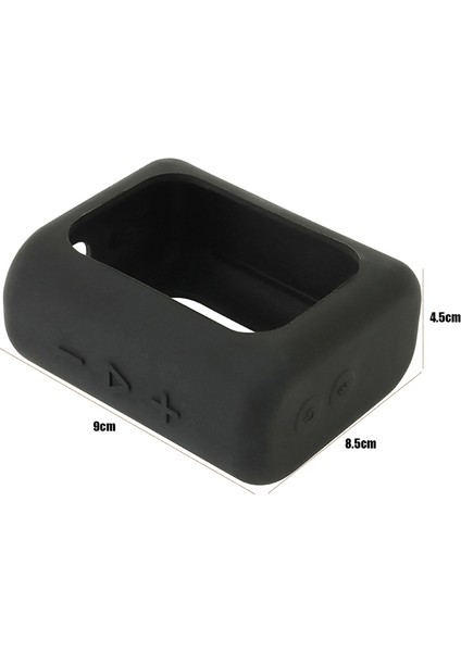 Puluz Jbl Go3 Için Karabinalı Silikon Kılıf Siyah (Yurt Dışından)