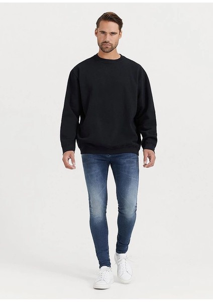 Oversize Sweatshirt Siyah Impavido 3 Iplik fiyatları