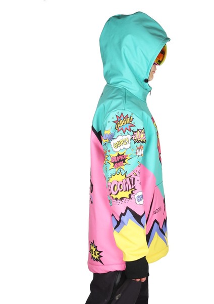 Supergirl Yaka Fermuarlı Snowboard & Kayak Montu SS7732 modelleri