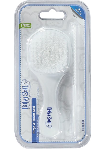 Fırça ve Tarak Seti Beyaz