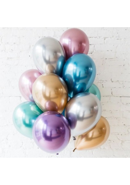 Krom Metalik Balon (10 Adet) fiyatları