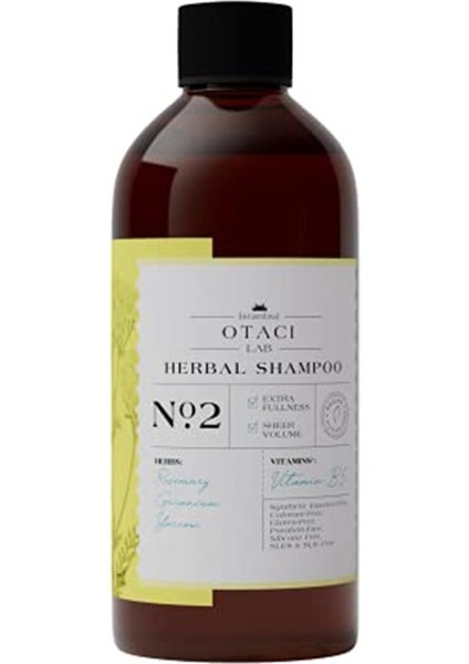 Lab Yeni Nesil Saç Terapisi Bitki Özlü Şampuan Terapi No:2 250 ml