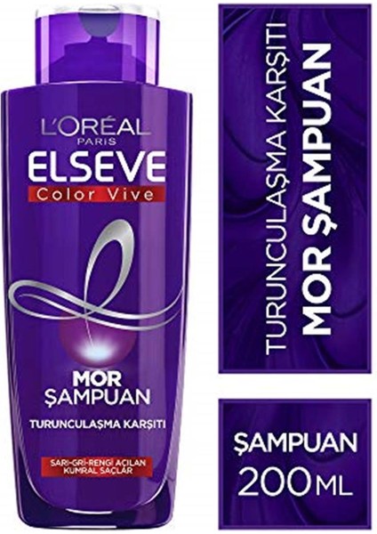 L'oréal Paris Elseve Turunculaşma Karşıtı Mor Şampuan, 200 ml