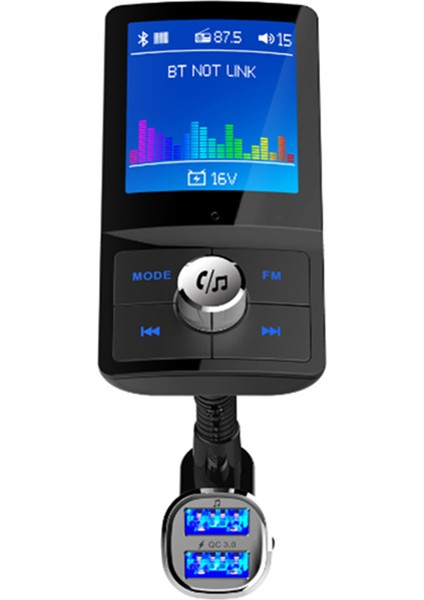 Dijital Ekranlı Araç Mp3 Bluetooth Çalar Araç Şarj Cihazı (Yurt Dışından)
