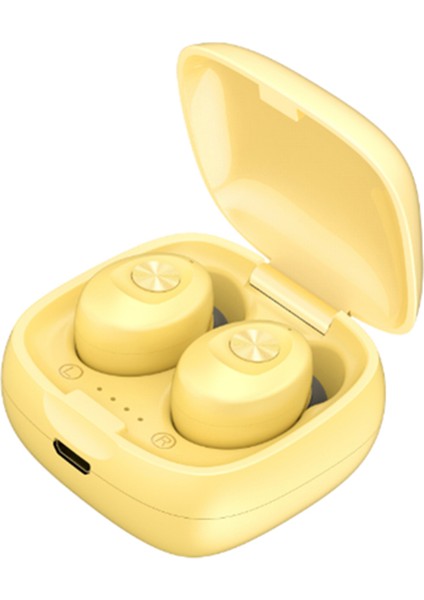 Bluetooth 5.0 Kulaklık Özel Mod Binaural Şarj Kabini-Beyaz (Yurt Dışından)
