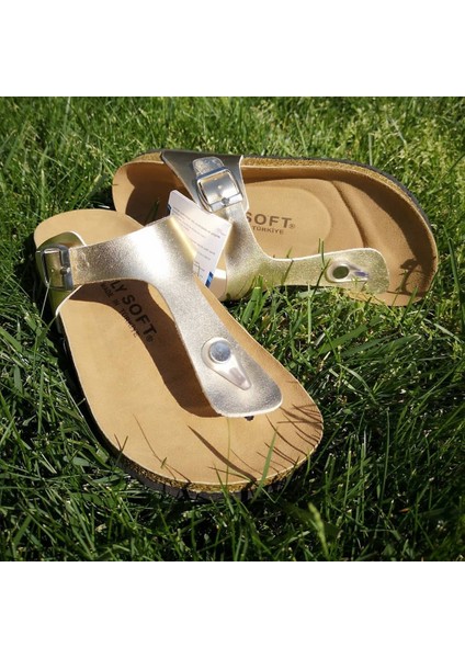 Tenton Fly Soft Parmak Arası Terlik Gold S902