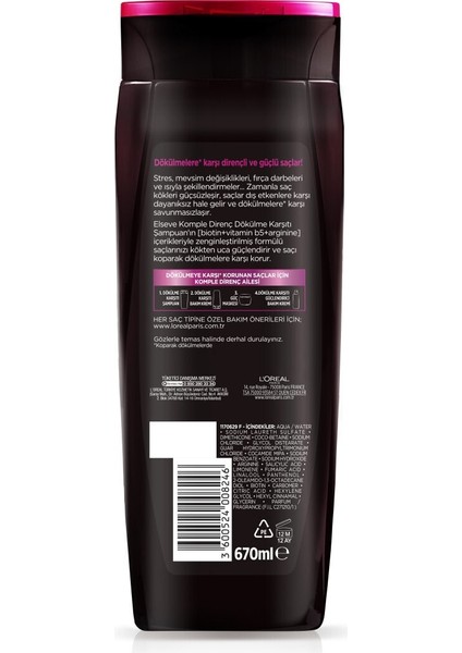 Komple Direnç Şampuan 670 ml x 2 Adet fırsatları