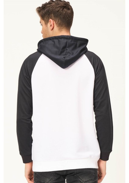 V4005 Dewberry Erkek Sweatshirt-Beyaz-Lacivert fiyatları