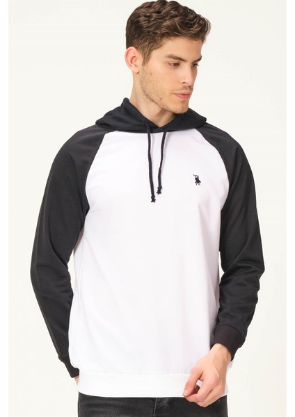 V4005 Dewberry Erkek Sweatshirt-Beyaz-Lacivert modelleri